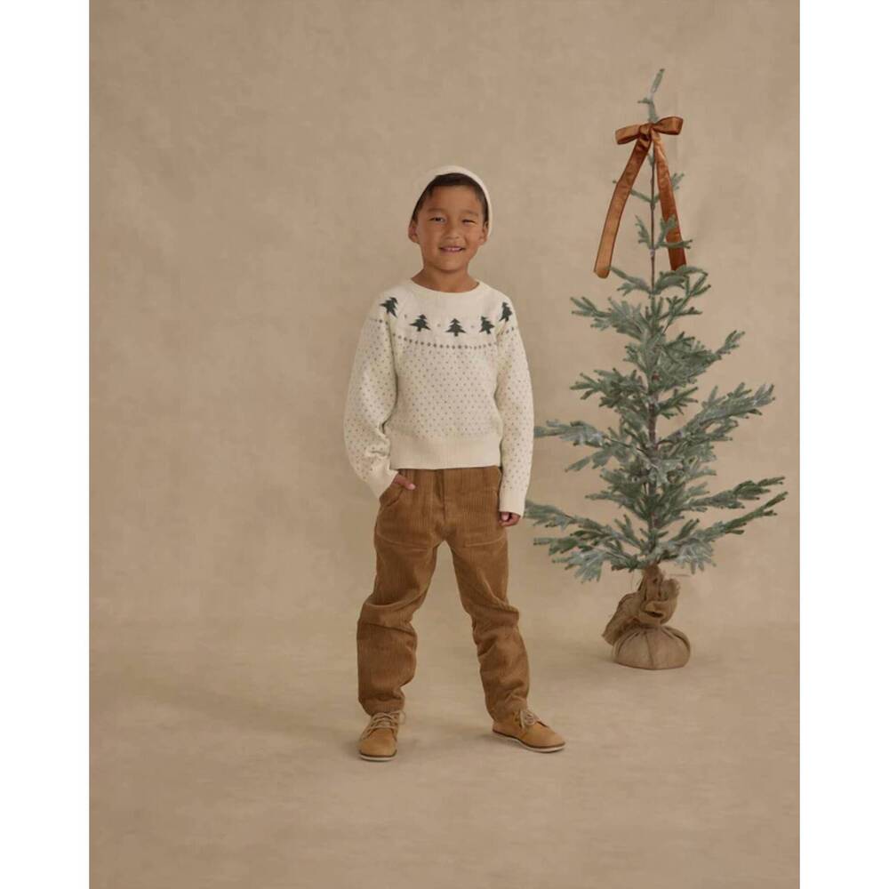 NEW RYLEE + CRU boy's oliver pant in toffee